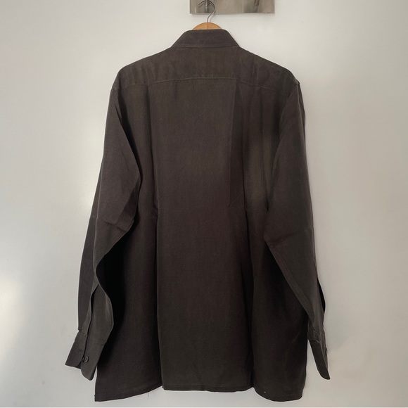 Mens textured brown shirt - Picture 4 of 12